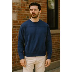 Wallace & Barnes New York Blue Sweatshirt Tee Top  Mens Size Small